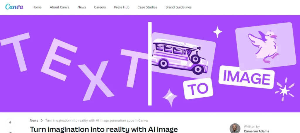 canva - ai character generator