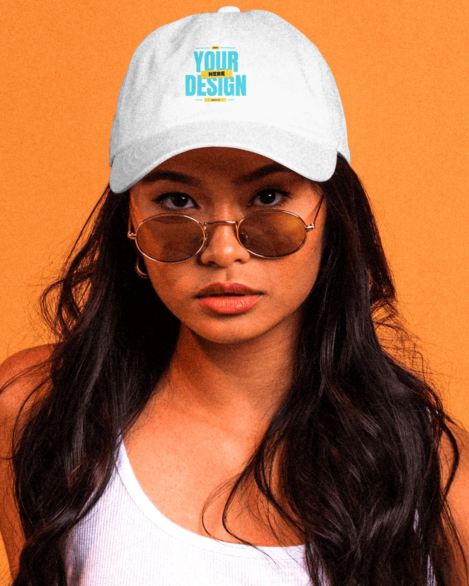 women cap mockup