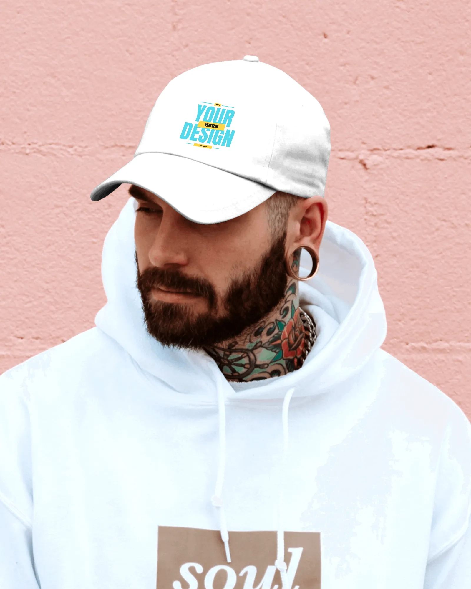 man cap mockup