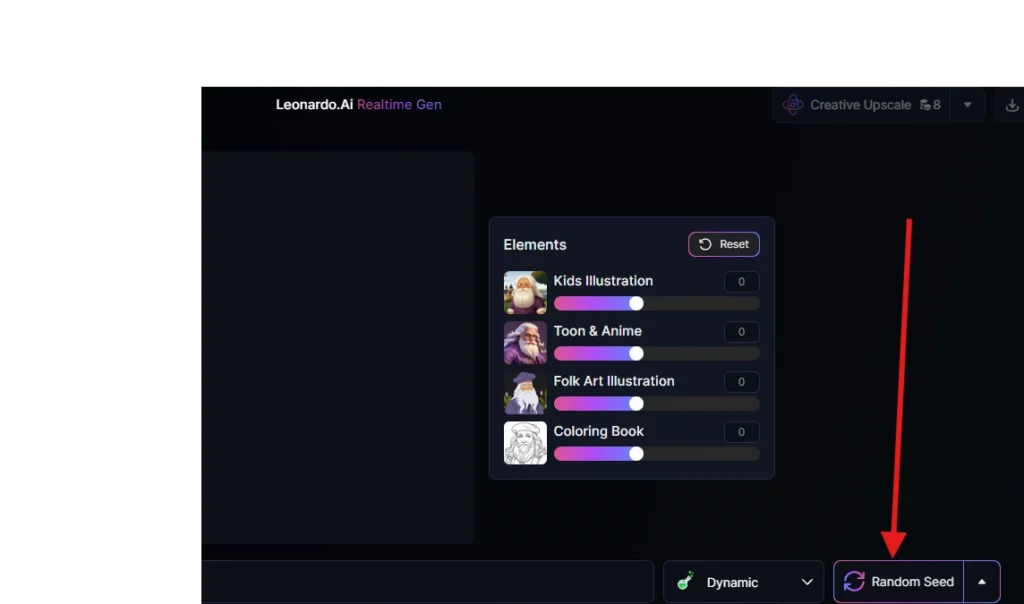 click random seed
