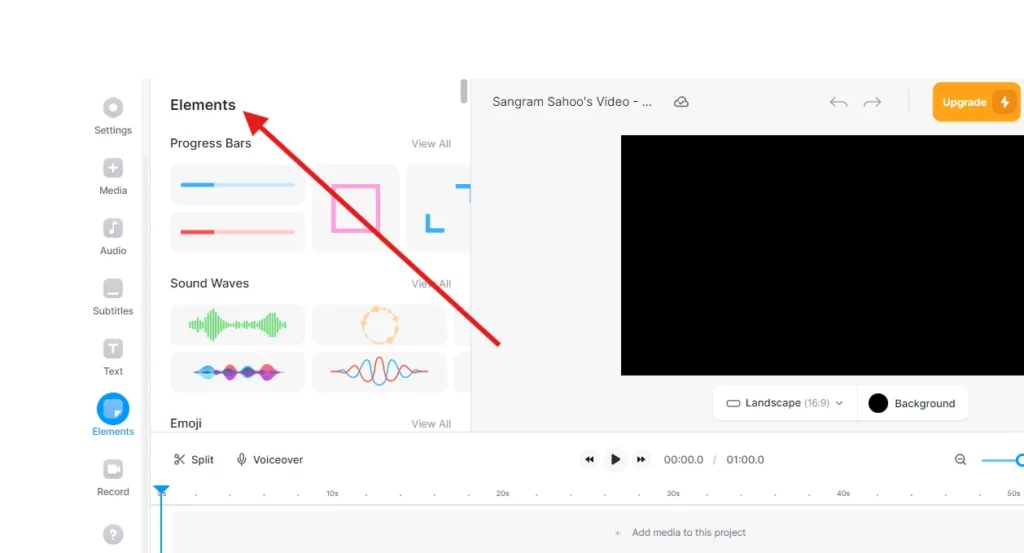 element feature in veed.io