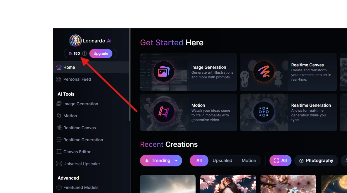leonardo ai token