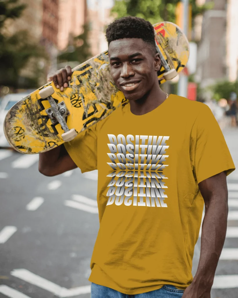 yellow t-shirt mockup