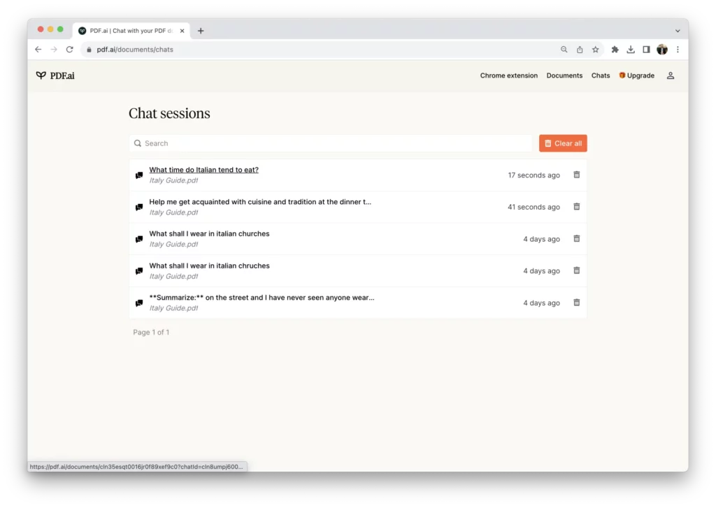pdf.ai chats