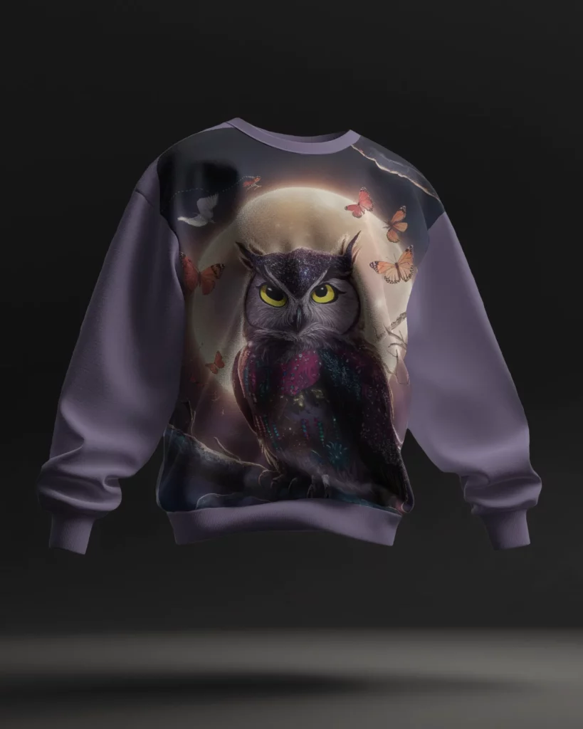 photorealistic 3d sweatshirt mockup in air 