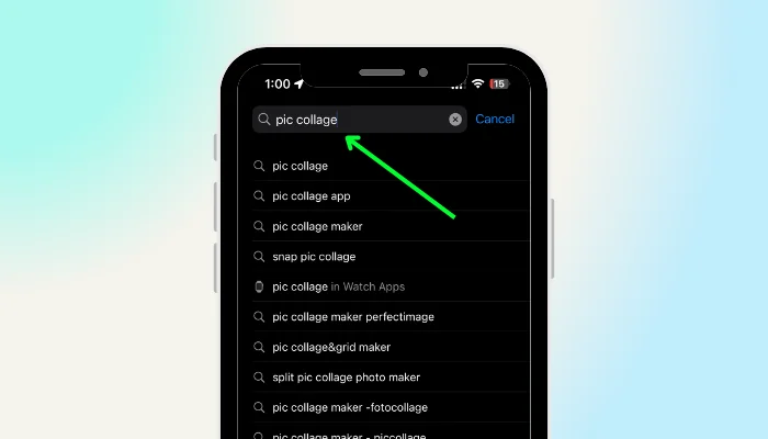 search pic collage - how to make a collage on facebook with iphone