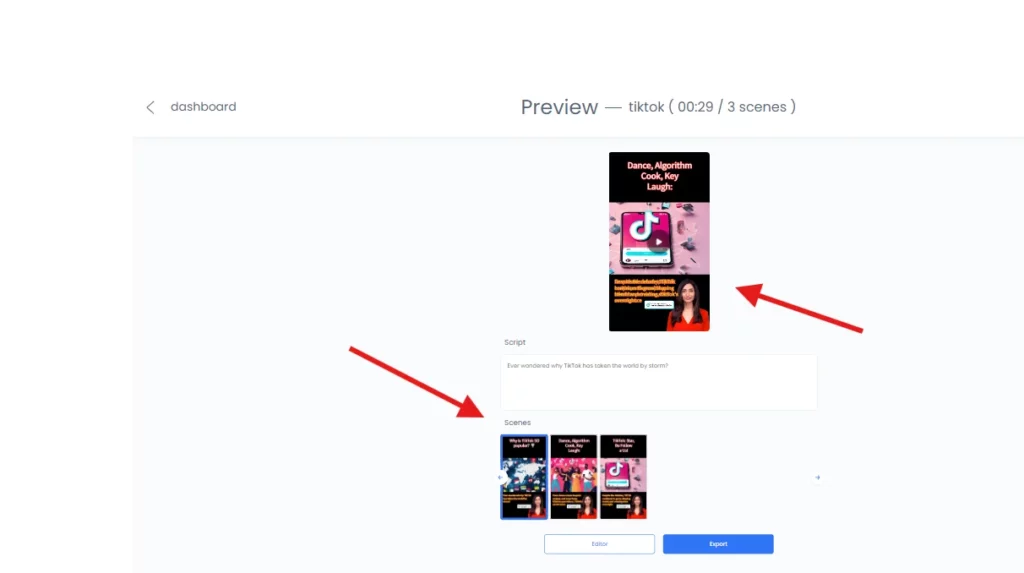 select scene in deepbrain best ai vdeo generator