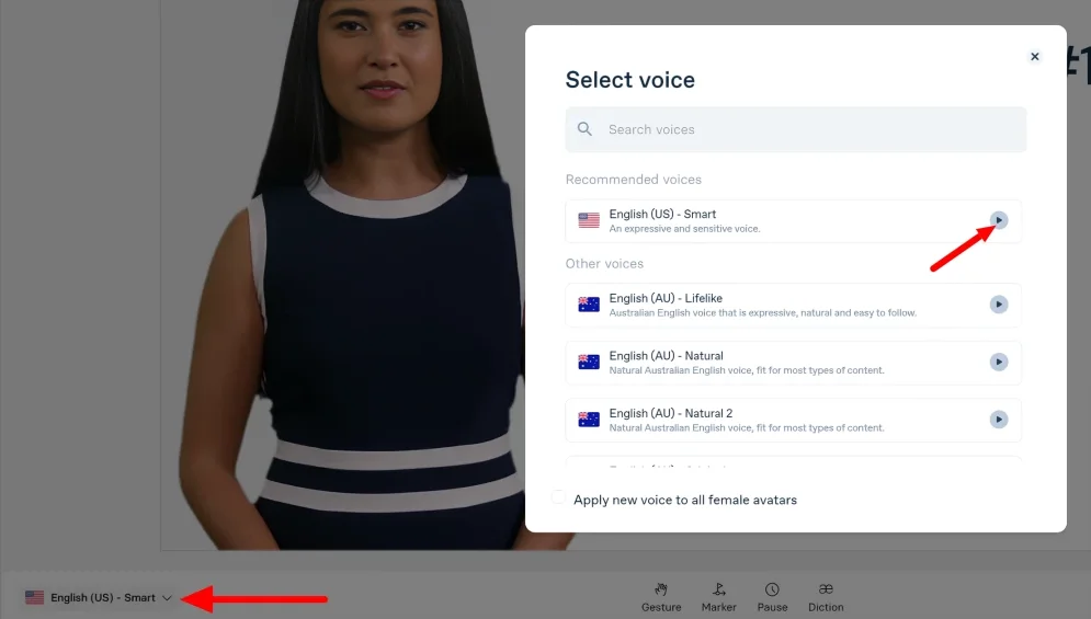 select your voice