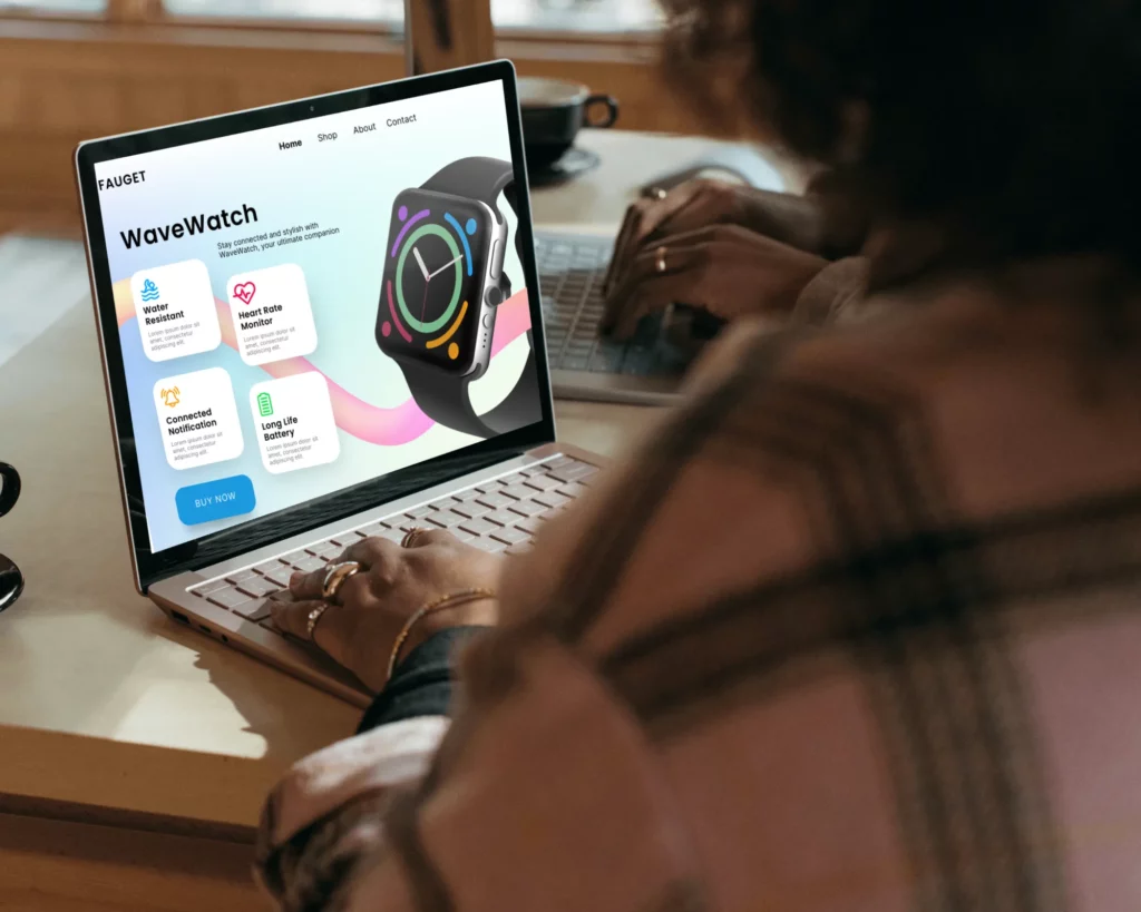 laptop mockup design template free