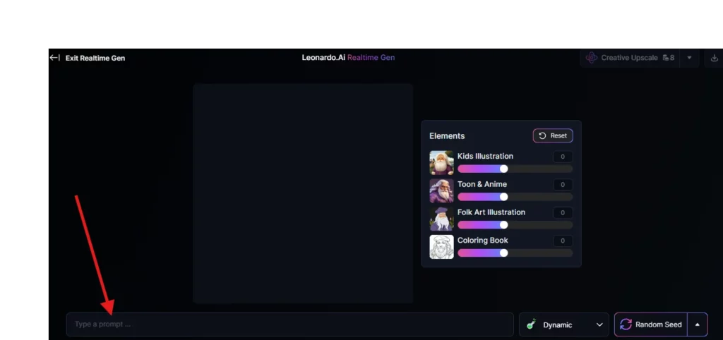 write a prompt on realtime generation