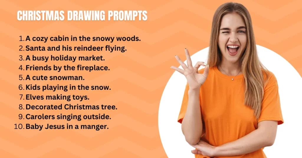 christmas drawing prompts