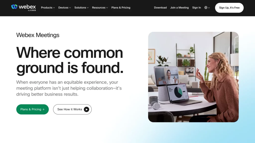 cisco webex meetings - google meet alternative