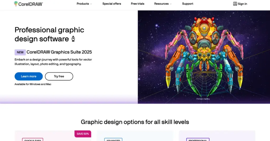 coredraw similar site like canva