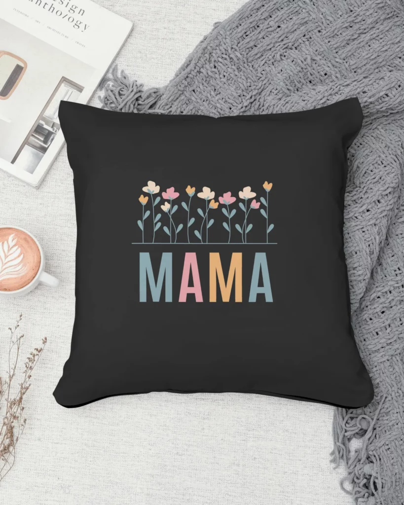 black Pillow Mockup