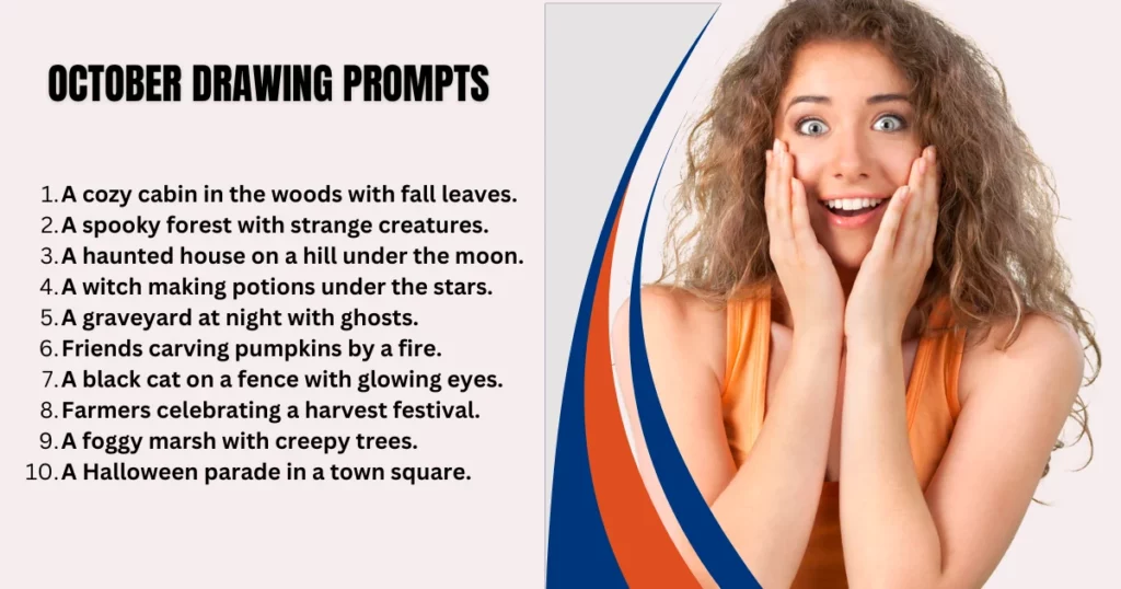 october drawing prompts