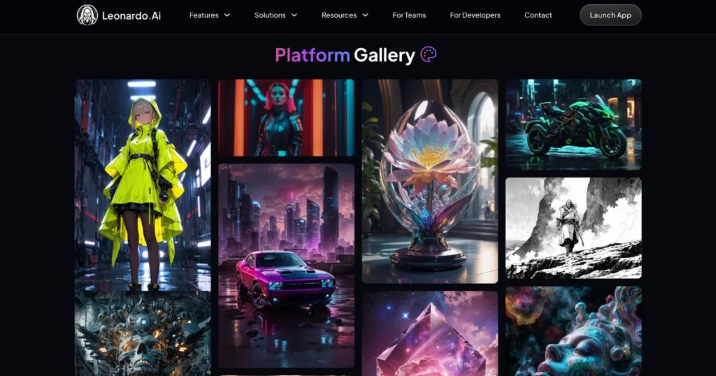 platform gallery in leonardo ai