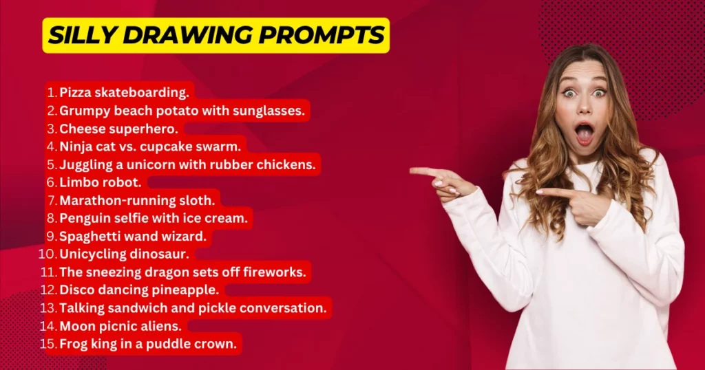 silly drawing prompts