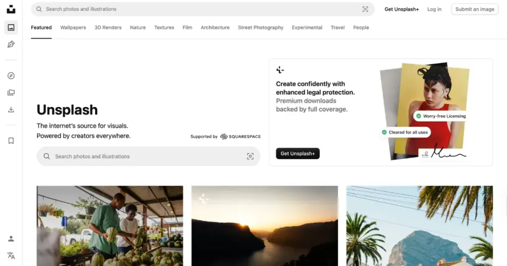 unsplash site like freepik