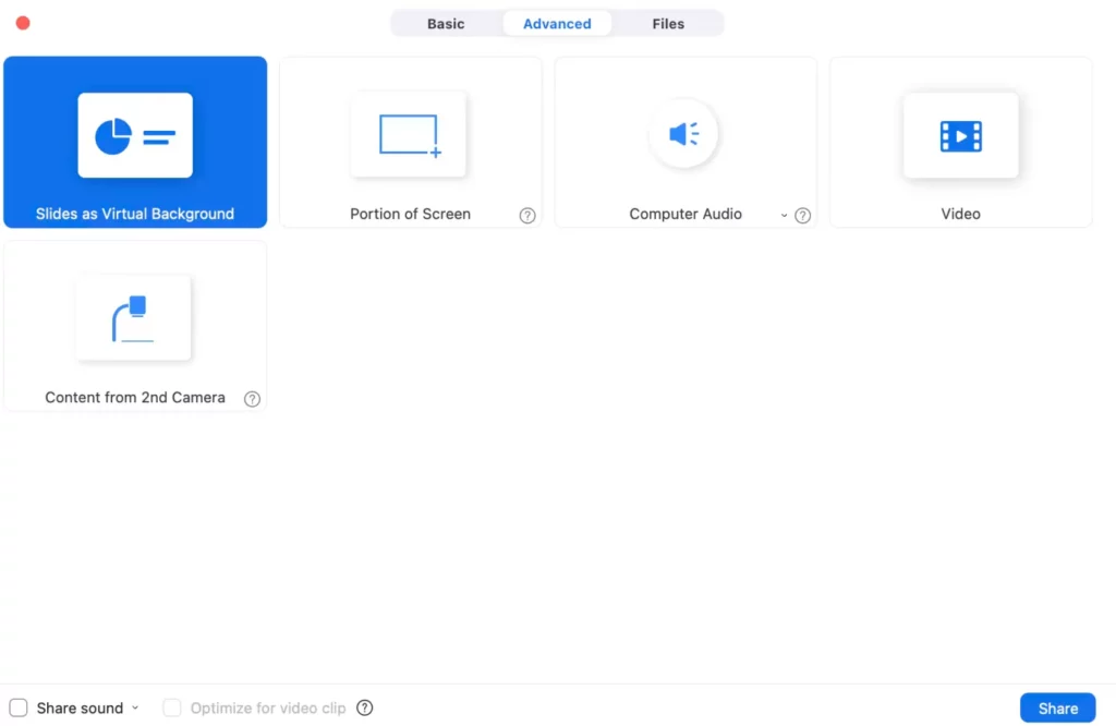 zoom advanced screen sharing - google meet vs zoom