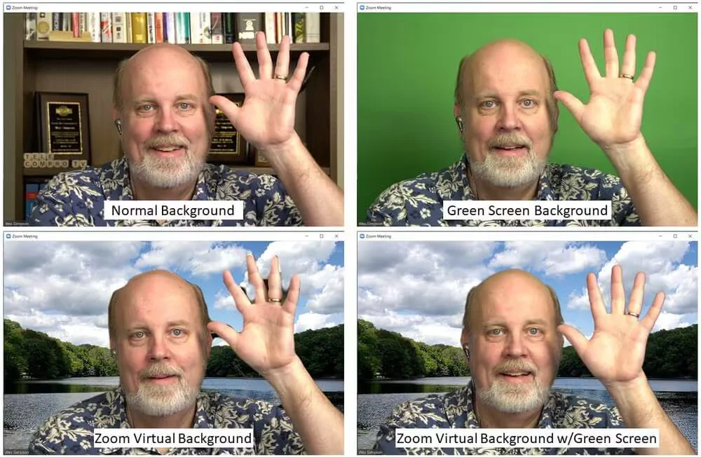 zoom green screen - google meet vs zoom