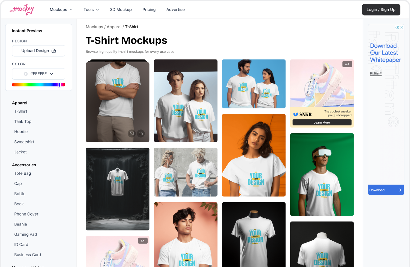 Listing Page