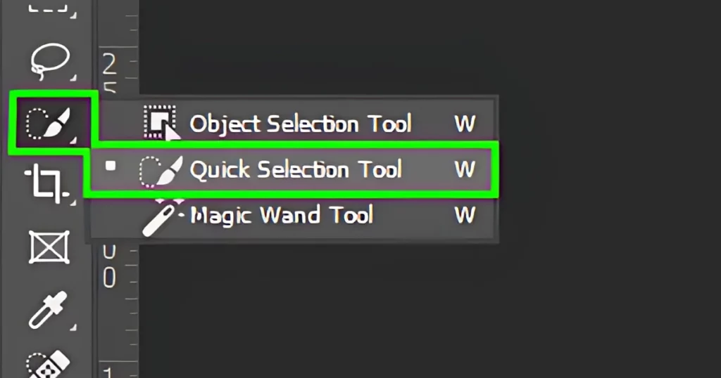 Quick selection tool in photoshop