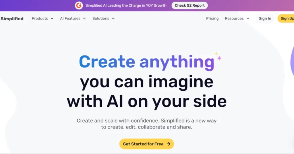 Simplified - AI Landing Apge Generators