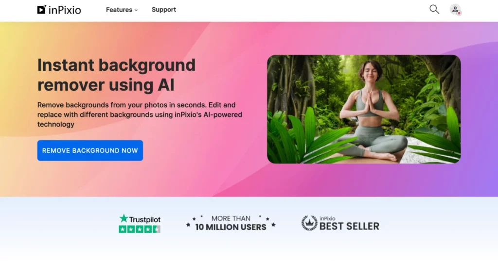inpixio - best free ai background remover