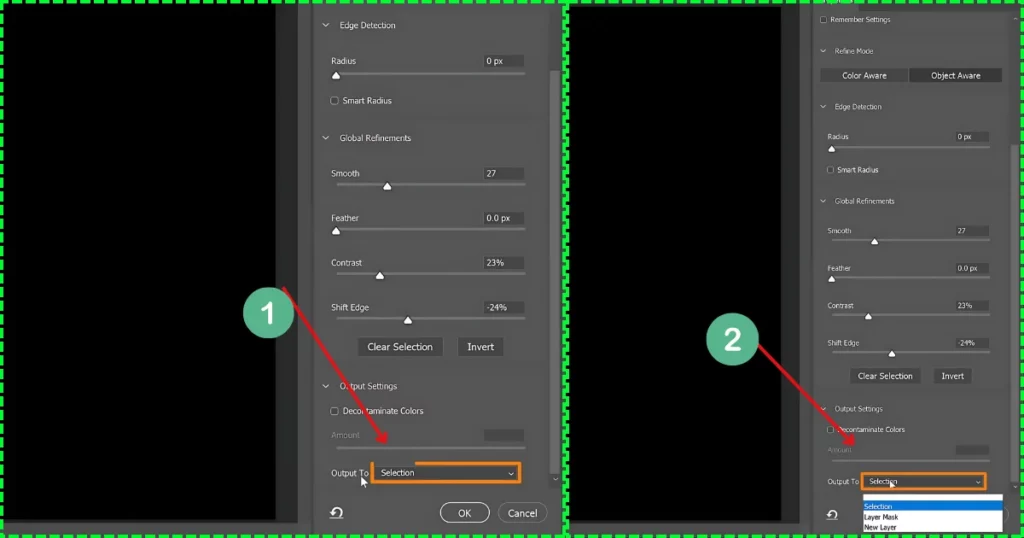 output as a layer mask in photoshop