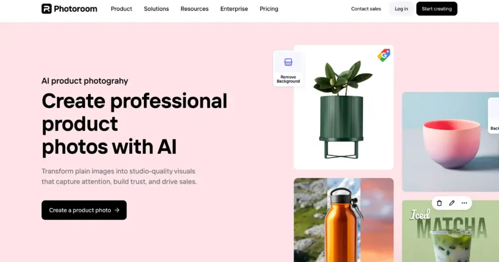 photoroom's ai product photography