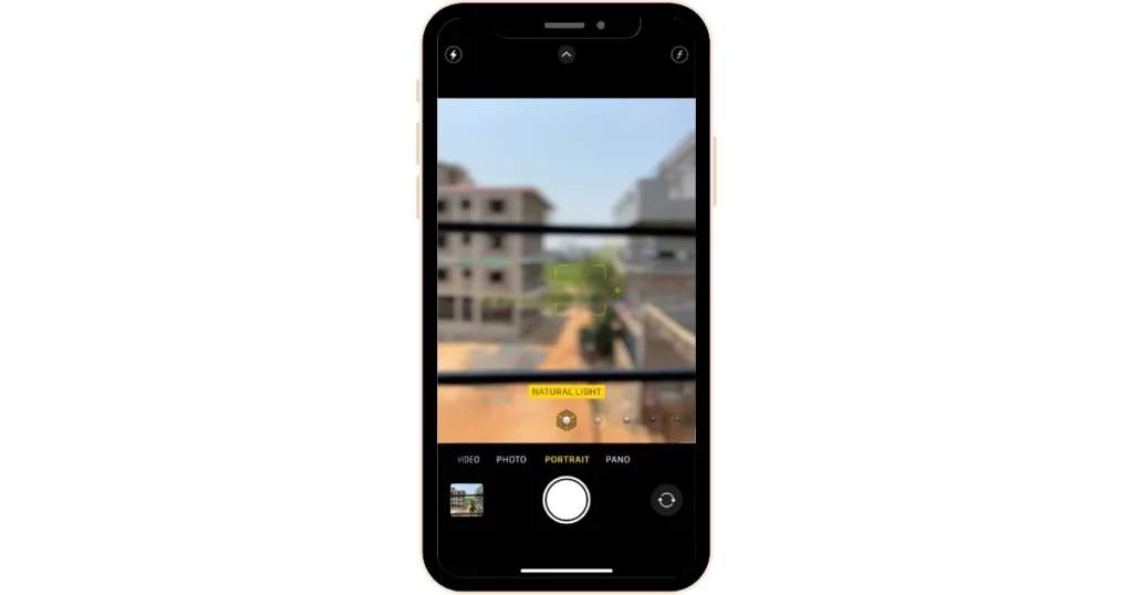 portrait feature in iphone