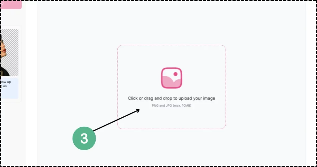 upload image in mocket to remove background from image