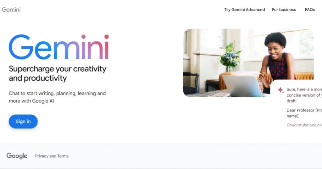 Gemini AI is one of the best ai tools for writing
