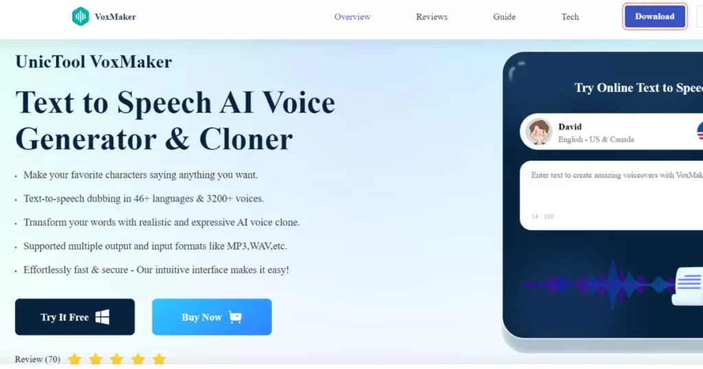 VoxMaker is one of the best Ghostface Voice Changers for PC