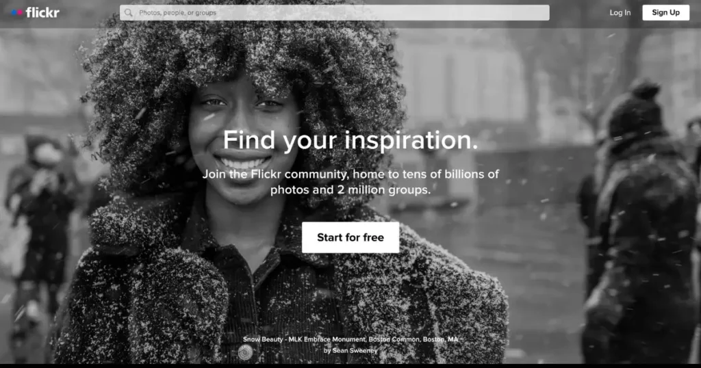 flickr - unsplash alternative