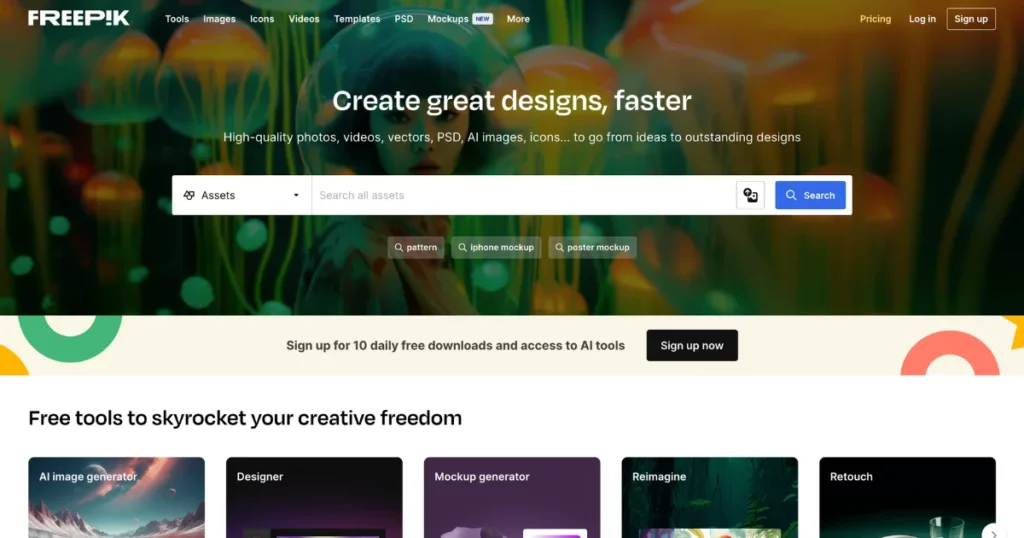 freepik - alternative to unsplash