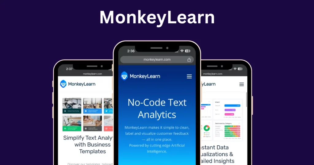 monkeylearn - ai tool for ui ux design