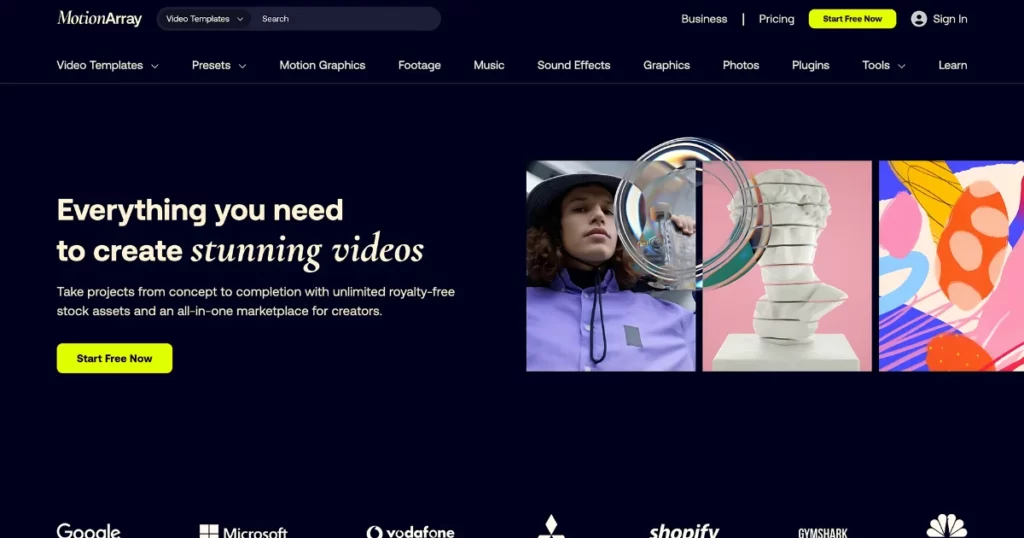 motion array - envato elements alternatives