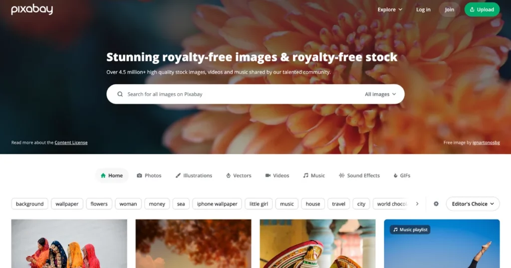 pixabay - free envato elements alternative