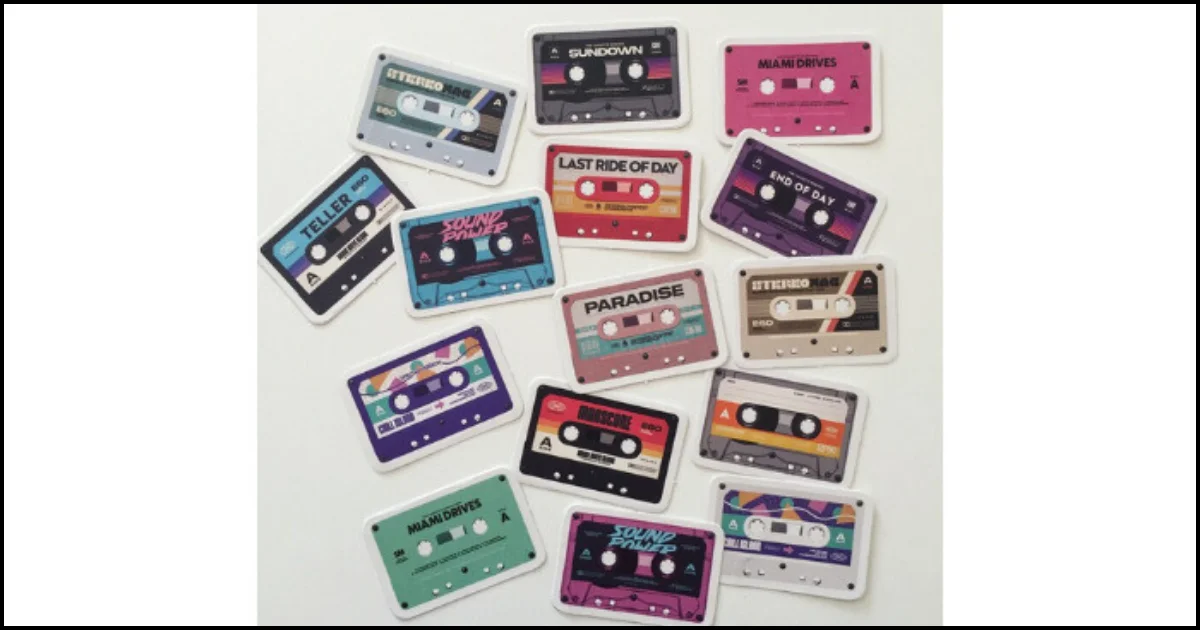 retro music - cute diy sticker ideas
