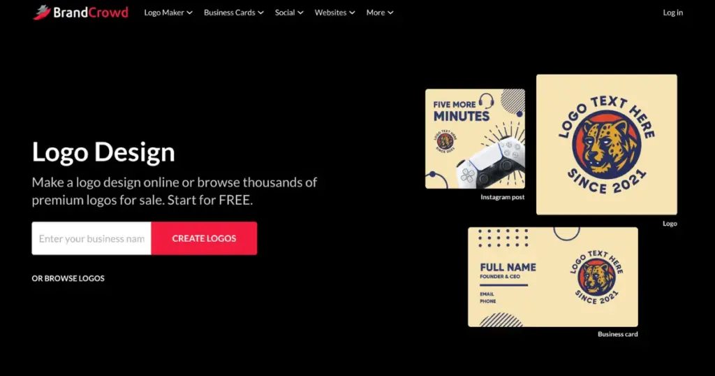 brandcrowd ai based design tool