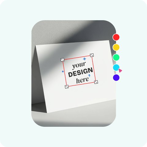 Customize Free Tent Card Mockup Generator