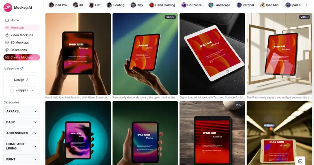 mockey.ai one of the best ipad mockup tool