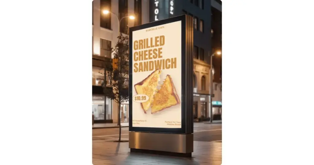 street billboard mockup in mockey.ai