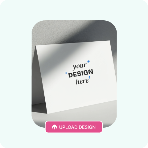 upload Free Tent Card Mockup Generator