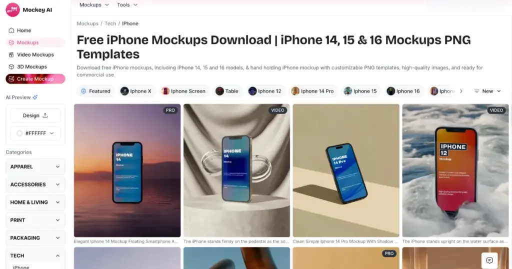 mockey ai best iphone mockup tool