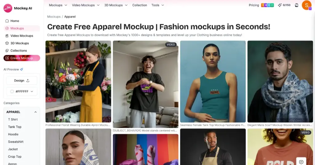 mockey best mockup site for clothing