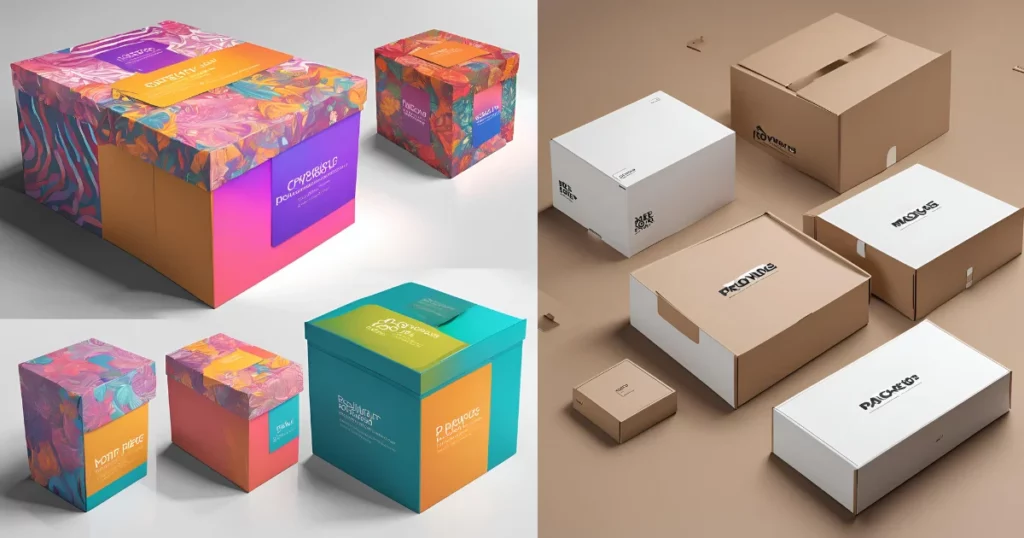 packaging box - types of product packaging mockups