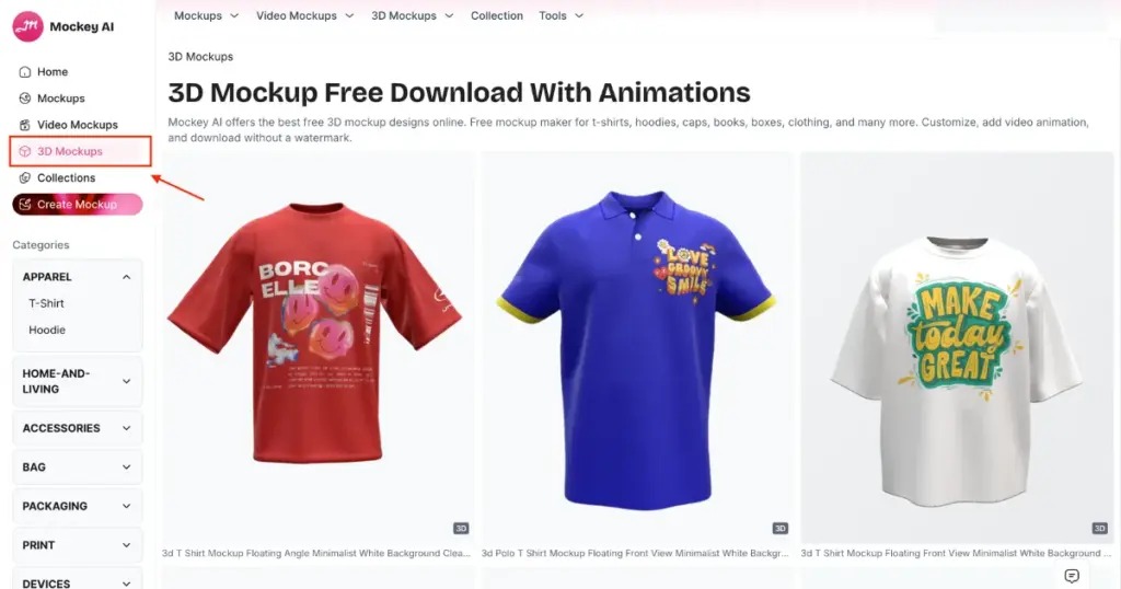 explore 3d mockup templates
