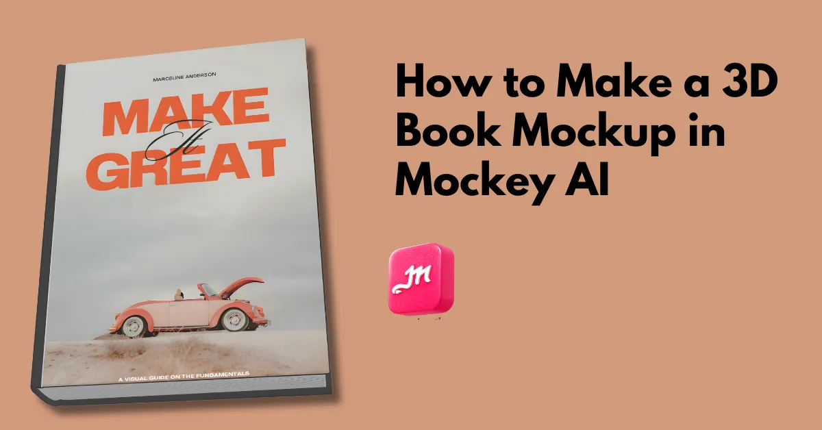how to make a 3d book mockup in mockey ai